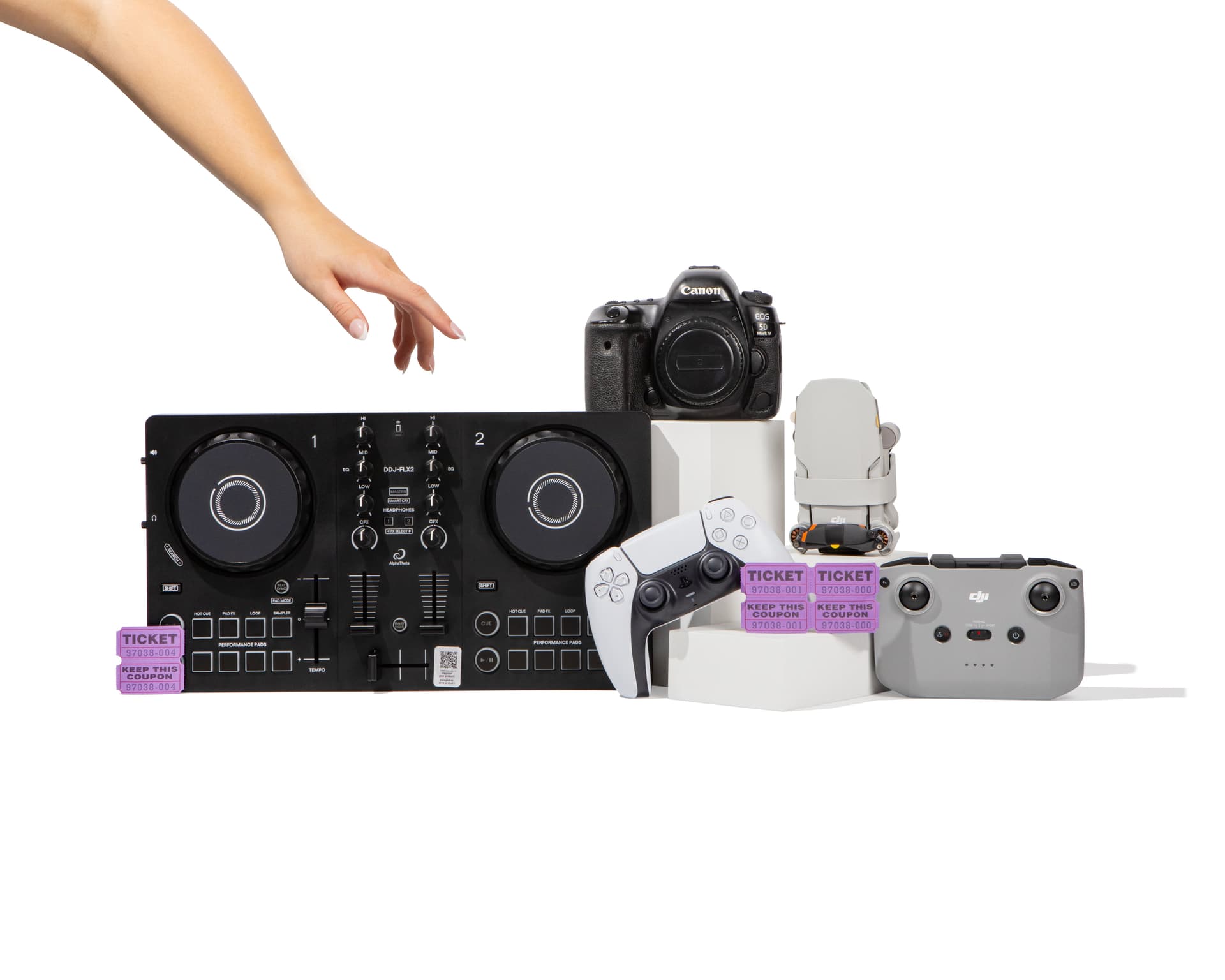 Luxury items you can list on RaffClub — cameras, tech, gaming, and more